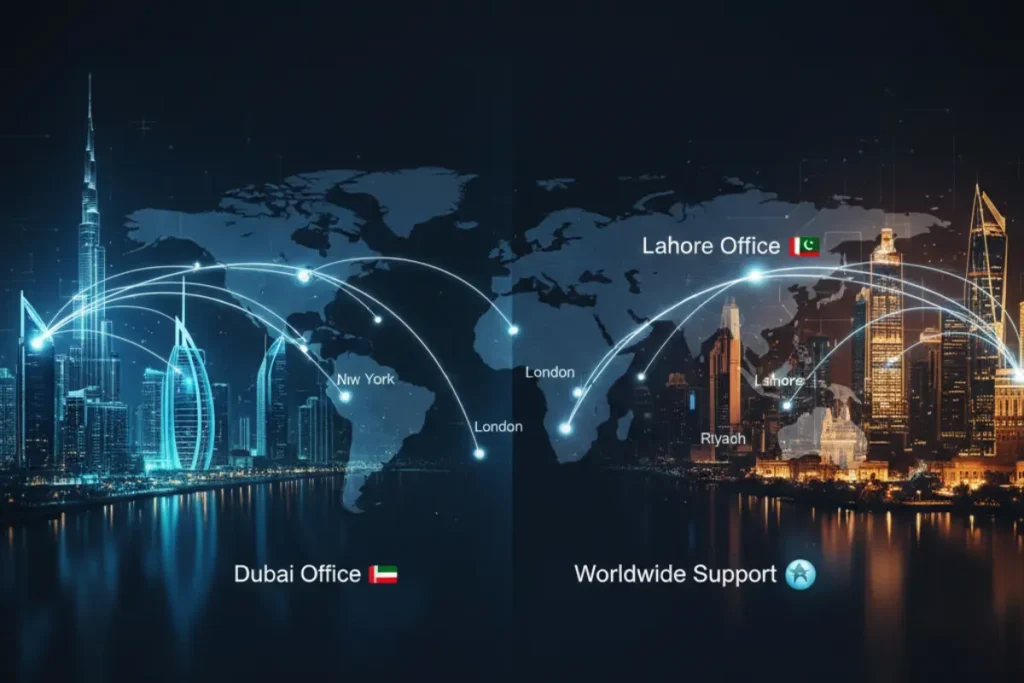 The Dev Point global NetSuite implementation hubs in Dubai and Lahore, providing 24/7 technical support & ERP solutions worldwide.