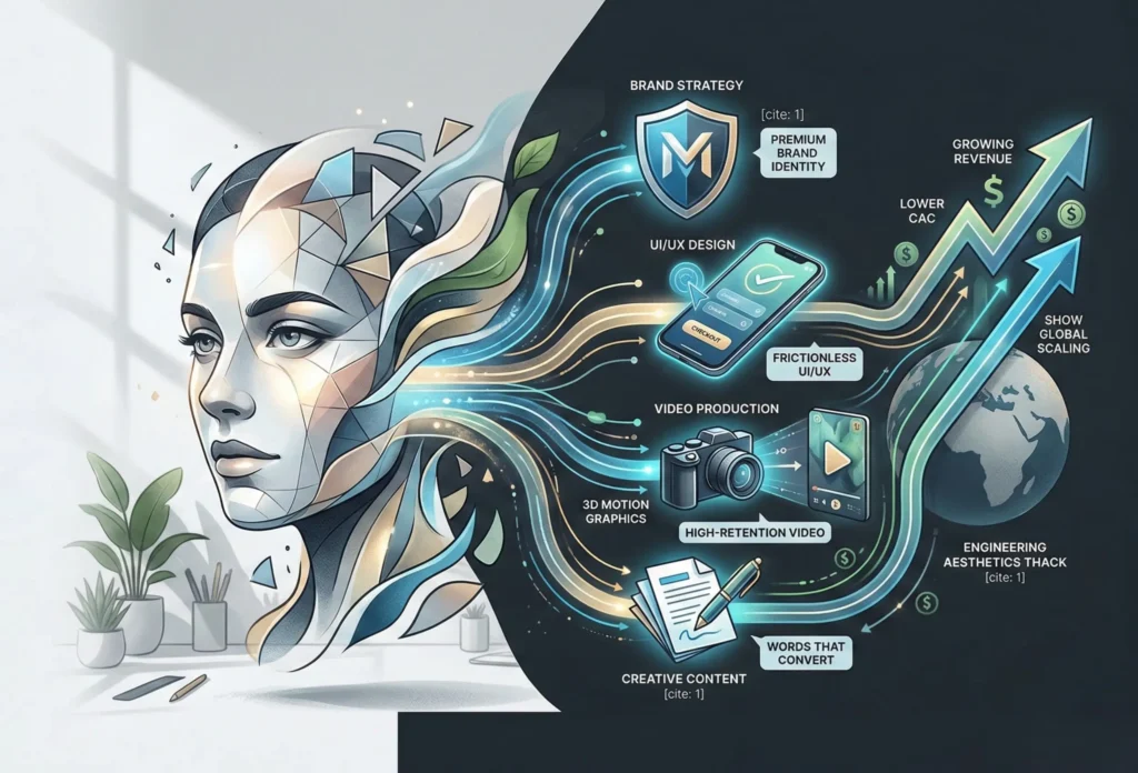 Premium digital branding and UI/UX design services by The DEV Point Creative Studio.